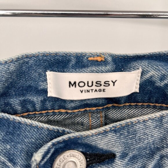 NWT Moussy Vintage Siena Straight Jeans Size 30 Cotton Light Wash Button Fly - Picture 12 of 16